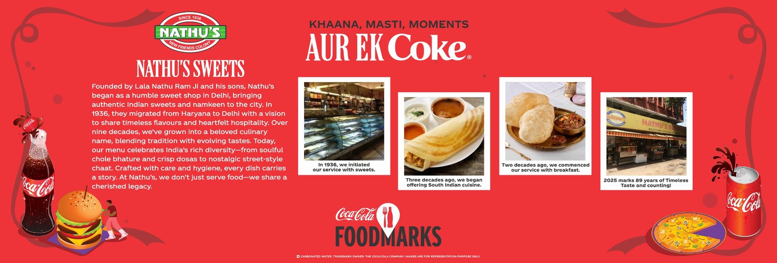 Nathu's Sweets Coca-Cola Foodmarks dashboard